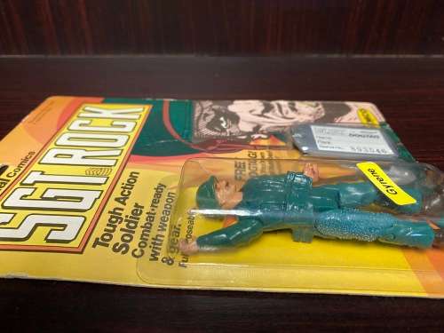 1981 REMCO Vintage DC Comics SGT ROCK Gyrene Action Figure ORIGINAL CARD *RARE*